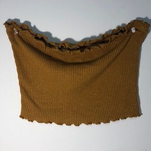 Mustard crop top